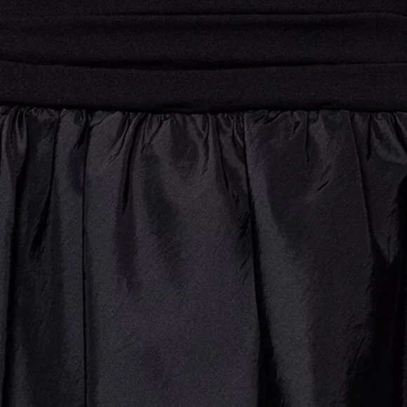 Xscape Women Strapless Zipper Mixed Media Fit Flare Dress Skirt Black Size 8 NWT - Picture 5 of 6